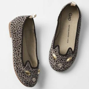 Baby Gap NWT Kitty Cat Leopard Ballet Flats 6